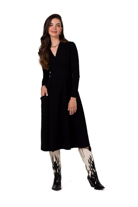 Sukienka Model B266 Black - BeWear Sukienka Model B266 Black - BeWear