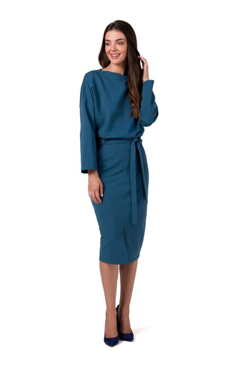 Sukienka Model B269 Morski - BeWear Sukienka Model B269 Morski - BeWear