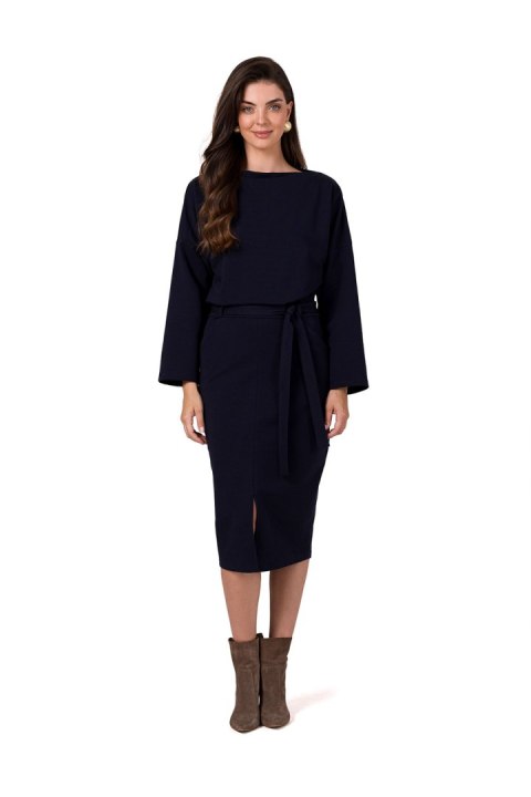Sukienka Model B269 Navy - BeWear Sukienka Model B269 Navy - BeWear