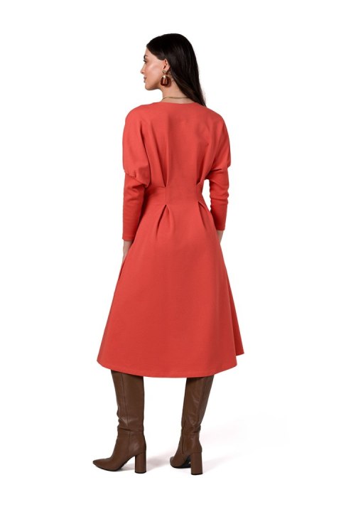 Sukienka Model B273 Cegła - BeWear Sukienka Model B273 Cegła - BeWear