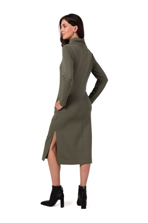 Sukienka Model B274 Khaki - BeWear Sukienka Model B274 Khaki - BeWear