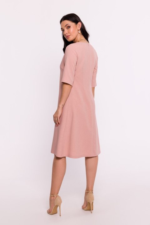 Sukienka Model B280 Pink - BeWear Sukienka Model B280 Pink - BeWear