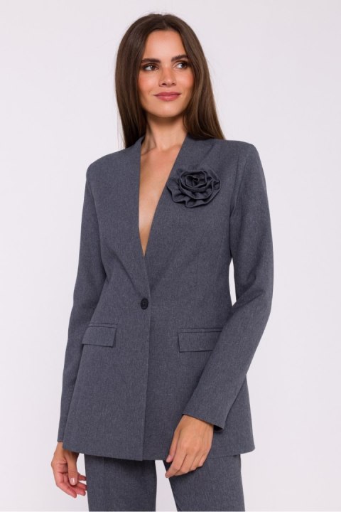 Marynarka Model S370 Grey - Stylove Marynarka Model S370 Grey - Stylove