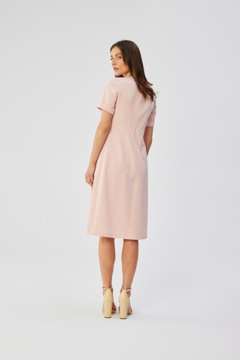 Sukienka Model S361 Powder Pink - Stylove Sukienka Model S361 Powder Pink - Stylove