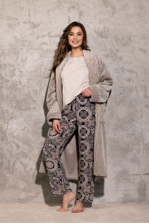 Piżama Damska Model La Boheme Beige - Momenti Per Me Piżama Damska Model La Boheme Beige - Momenti Per Me