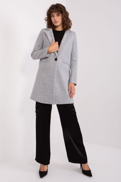Płaszcz Damski Model TW-PL-BI-23314.00P Grey - Och Bella Płaszcz Damski Model TW-PL-BI-23314.00P Grey - Och Bella