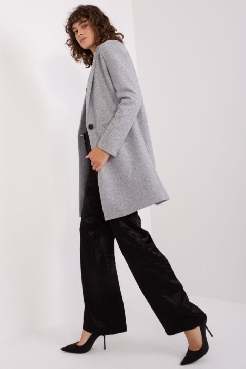Płaszcz Damski Model TW-PL-BI-23314.00P Grey - Och Bella Płaszcz Damski Model TW-PL-BI-23314.00P Grey - Och Bella