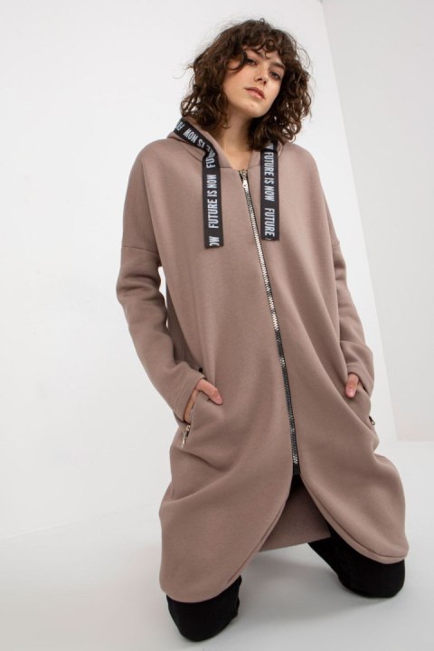 Bluza Damska Model RV-BL-6683.00P Dark Beige - Relevance Bluza Damska Model RV-BL-6683.00P Dark Beige - Relevance