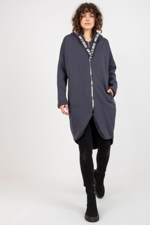 Bluza Damska Model RV-BL-6683.00P Grafit - Relevance Bluza Damska Model RV-BL-6683.00P Grafit - Relevance