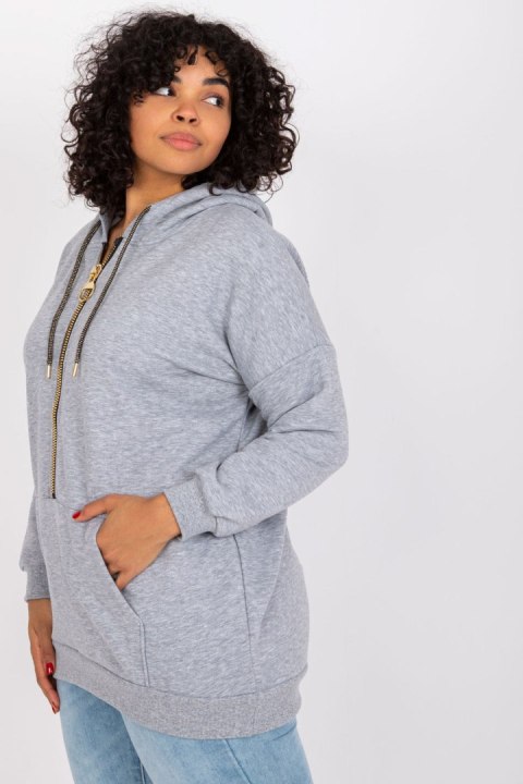 Bluza Damska Model RV-BL-7099.60 Grey - Relevance Bluza Damska Model RV-BL-7099.60 Grey - Relevance