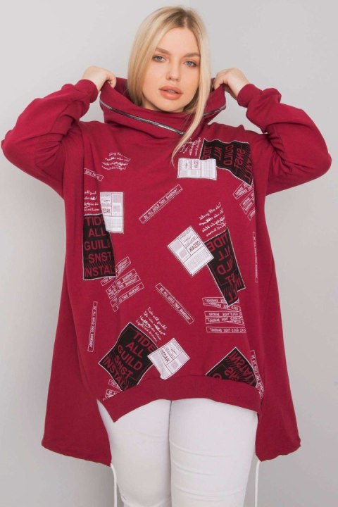 Bluza Damska Model RV-BL-7217.79P Bordo - Relevance Bluza Damska Model RV-BL-7217.79P Bordo - Relevance