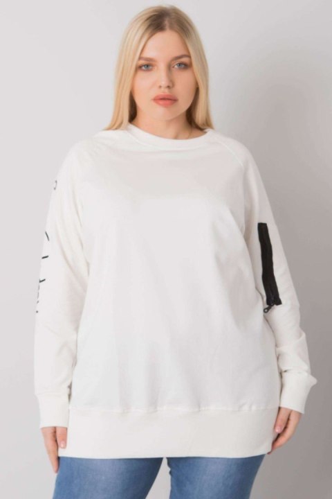 Bluza Damska Model RV-TU-7158.76P Ecru - Relevance Bluza Damska Model RV-TU-7158.76P Ecru - Relevance