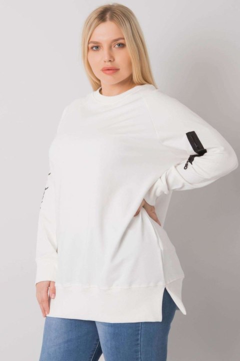 Bluza Damska Model RV-TU-7158.76P Ecru - Relevance Bluza Damska Model RV-TU-7158.76P Ecru - Relevance