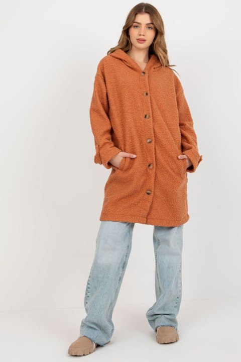 Płaszcz Damski Model RV-PL-8449.98P Dark Orange - Relevance Płaszcz Damski Model RV-PL-8449.98P Dark Orange - Relevance