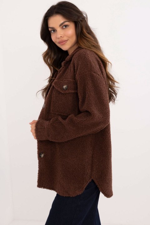 Koszula Damska Model DHJ-KS-15115.81 Brown - Italy Moda Koszula Damska Model DHJ-KS-15115.81 Brown - Italy Moda