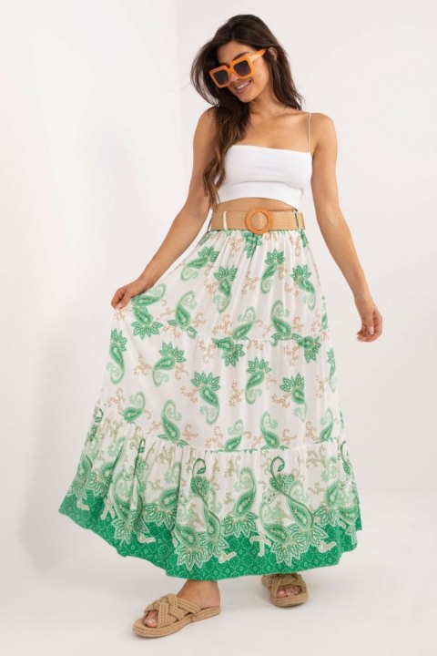 Spódnica Model DHJ-SD-7640.28 White/Green - Italy Moda Spódnica Model DHJ-SD-7640.28 White/Green - Italy Moda