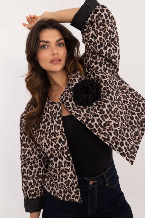 Kurtka Damska Model DHJ-KR-A8357-2.87 Black/Beige - Italy Moda Kurtka Damska Model DHJ-KR-A8357-2.87 Black/Beige - Italy Moda