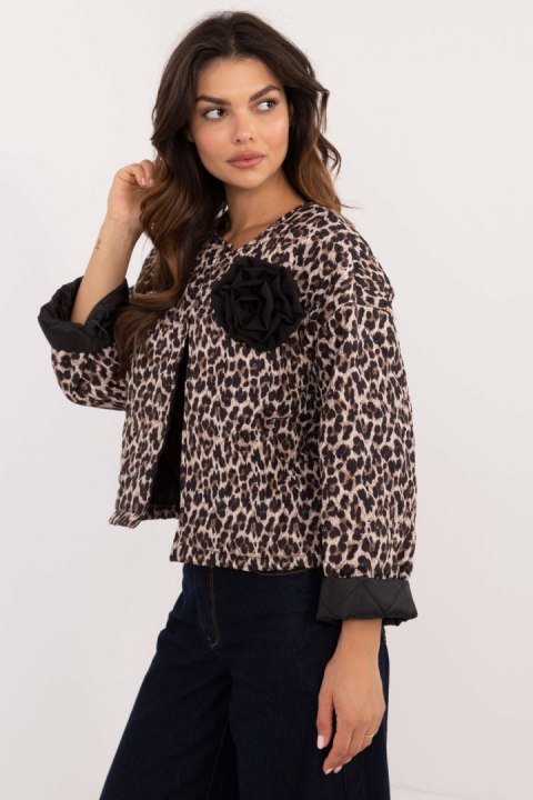 Kurtka Damska Model DHJ-KR-A8357-2.87 Black/Beige - Italy Moda Kurtka Damska Model DHJ-KR-A8357-2.87 Black/Beige - Italy Moda