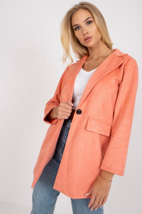 Marynarka Model DHJ-MA-15286.88 Brzoskwinia - Italy Moda Marynarka Model DHJ-MA-15286.88 Brzoskwinia - Italy Moda
