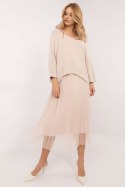 Sukienka Komplet Model MI-KMPL-24266.65P Beige - Italy Moda