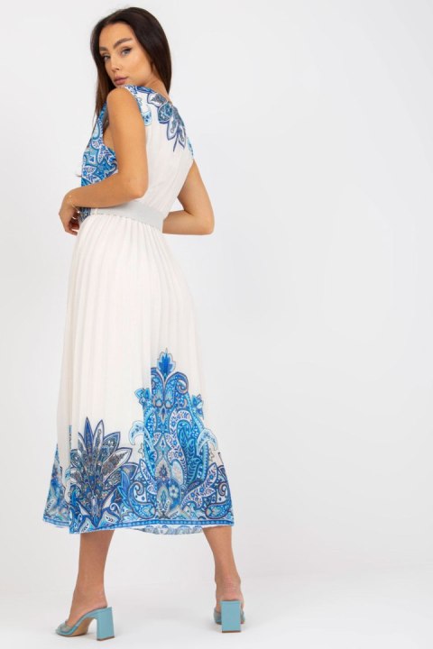 Sukienka Model DHJ-SK-13128.61 White/Blue - Italy Moda Sukienka Model DHJ-SK-13128.61 White/Blue - Italy Moda