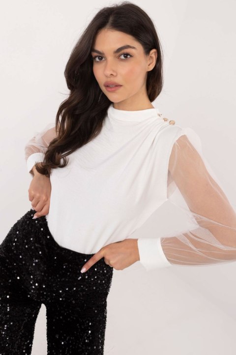 Bluzka Model MI-BZ-278519.03X White - Italy Moda Bluzka Model MI-BZ-278519.03X White - Italy Moda