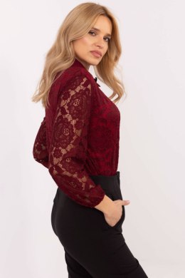 Koszula Damska Model MI-KS-C242.16X Bordo - Italy Moda