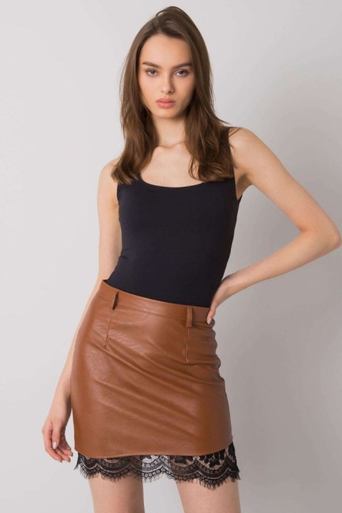 Spódnica Model DHJ-SD-3051.80P Brown - Italy Moda Spódnica Model DHJ-SD-3051.80P Brown - Italy Moda