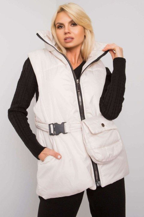 Kamizelka Model EM-KZ-611.40X Ecru - Ex Moda Kamizelka Model EM-KZ-611.40X Ecru - Ex Moda