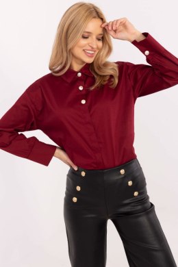 Koszula Damska Model MI-KS-C238.04 Bordo - Italy Moda