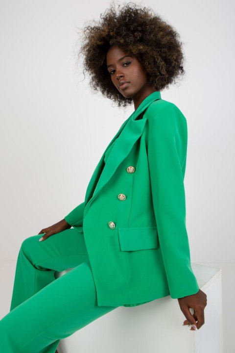 Marynarka Damska Model DHJ-MA-15555.00P Green - Italy Moda Marynarka Damska Model DHJ-MA-15555.00P Green - Italy Moda