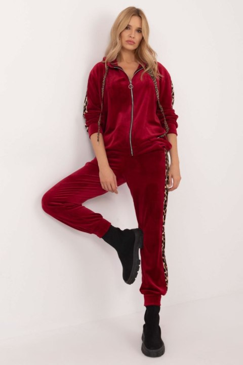Spodnie Komplet Model DHJ-KMPL-9137.25 Bordo - Italy Moda Spodnie Komplet Model DHJ-KMPL-9137.25 Bordo - Italy Moda