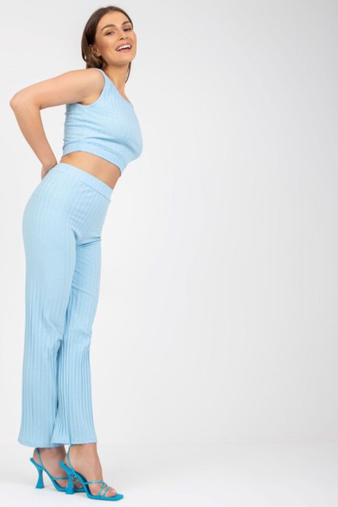 Spodnie Komplet Model DHJ-KMPL-9587.82 Light Blue - Italy Moda Spodnie Komplet Model DHJ-KMPL-9587.82 Light Blue - Italy Moda