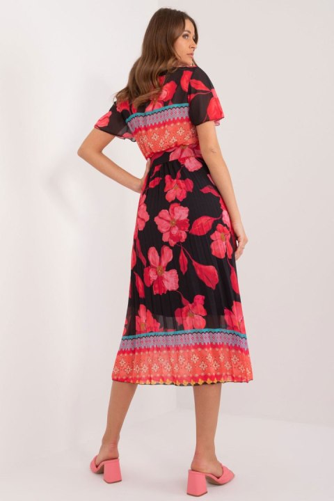 Sukienka Model DHJ-SK-11331-5.19 Black/Red - Italy Moda Sukienka Model DHJ-SK-11331-5.19 Black/Red - Italy Moda