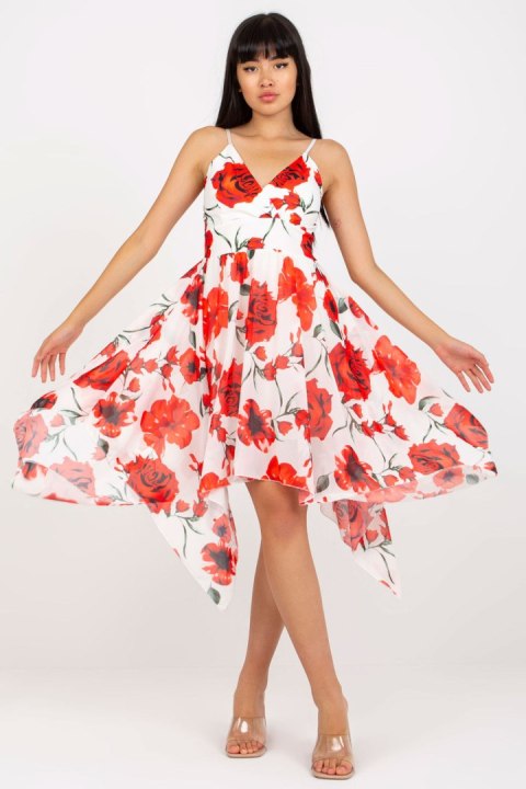 Sukienka Model DHJ-SK-15952-1.24X White/Red - Italy Moda Sukienka Model DHJ-SK-15952-1.24X White/Red - Italy Moda