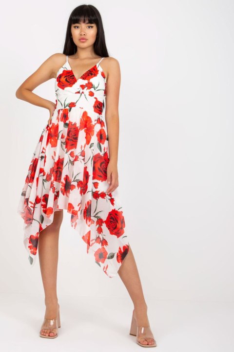 Sukienka Model DHJ-SK-15952-1.24X White/Red - Italy Moda Sukienka Model DHJ-SK-15952-1.24X White/Red - Italy Moda