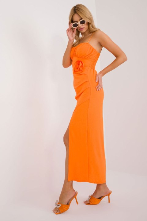 Sukienka Model DHJ-SK-18992.62 Orange - Italy Moda Sukienka Model DHJ-SK-18992.62 Orange - Italy Moda