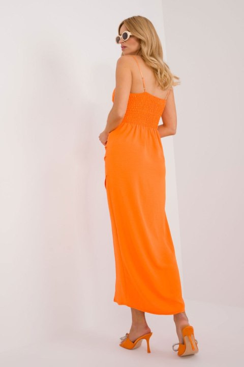 Sukienka Model DHJ-SK-18992.62 Orange - Italy Moda Sukienka Model DHJ-SK-18992.62 Orange - Italy Moda