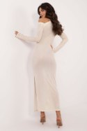 Sukienka Model DHJ-SK-20093.17 Light Beige - Italy Moda