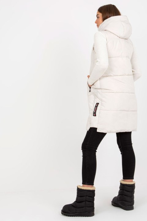 Kamizelka Model NM-KZ-P22-6608.98P Ecru - NM Kamizelka Model NM-KZ-P22-6608.98P Ecru - NM