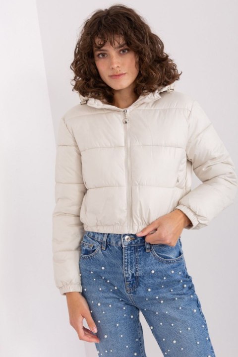 Kurtka Damska Model NM-KR-P22-6630-12.99P Light Beige - NM Kurtka Damska Model NM-KR-P22-6630-12.99P Light Beige - NM