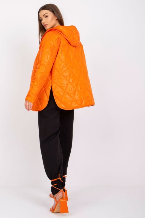 Kurtka Damska Model RV-KR-004.95P Orange - Rue Paris Kurtka Damska Model RV-KR-004.95P Orange - Rue Paris