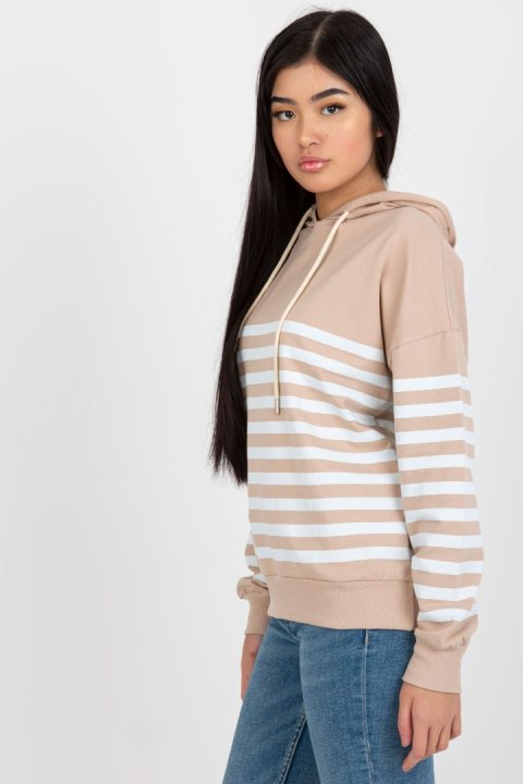 Bluza Damska Model LO-BL-DY-28.01 White/Beige - Rue Paris Bluza Damska Model LO-BL-DY-28.01 White/Beige - Rue Paris
