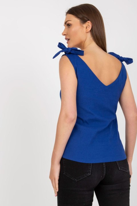 Koszulka Top Model WN-TP-1705.69 Dark Blue - Rue Paris Koszulka Top Model WN-TP-1705.69 Dark Blue - Rue Paris