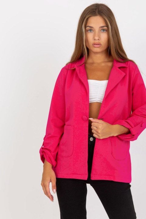 Marynarka Model RV-MA-8071.19P Fuksja - Rue Paris Marynarka Model RV-MA-8071.19P Fuksja - Rue Paris