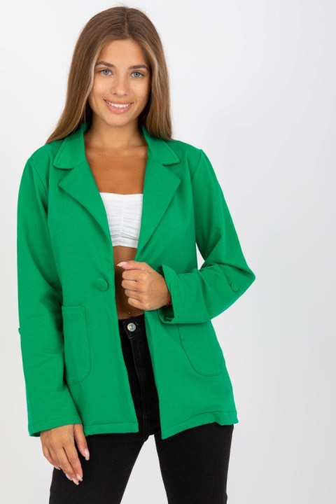 Marynarka Model RV-MA-8071.19P Green - Rue Paris Marynarka Model RV-MA-8071.19P Green - Rue Paris