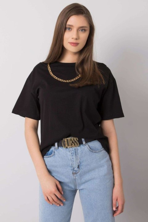 T-shirt Damski Model 157-TS-4257.79 Black - Rue Paris T-shirt Damski Model 157-TS-4257.79 Black - Rue Paris