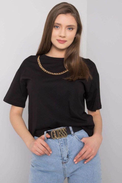 T-shirt Damski Model 157-TS-4257.79 Black - Rue Paris T-shirt Damski Model 157-TS-4257.79 Black - Rue Paris