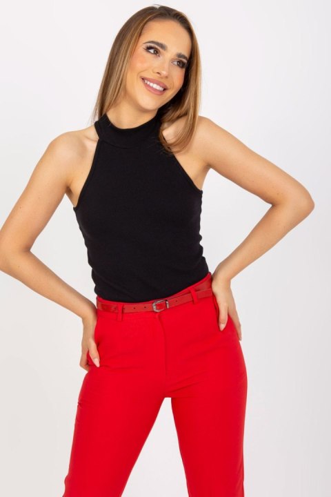 Koszulka Top Model RV-TP-8009.16 Black - Rue Paris Koszulka Top Model RV-TP-8009.16 Black - Rue Paris