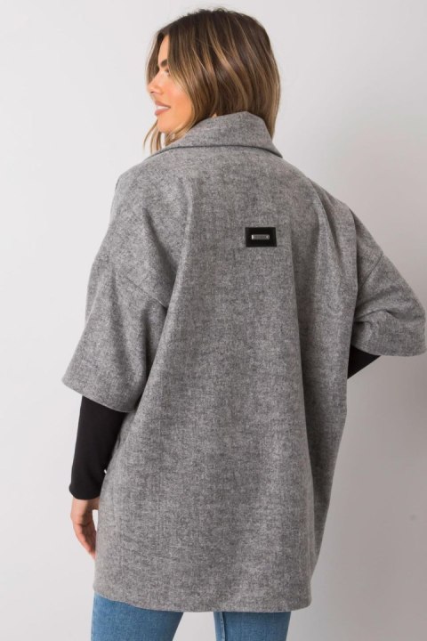 Płaszcz Damski Model CHA-PL-0409.30X Grey - Rue Paris Płaszcz Damski Model CHA-PL-0409.30X Grey - Rue Paris
